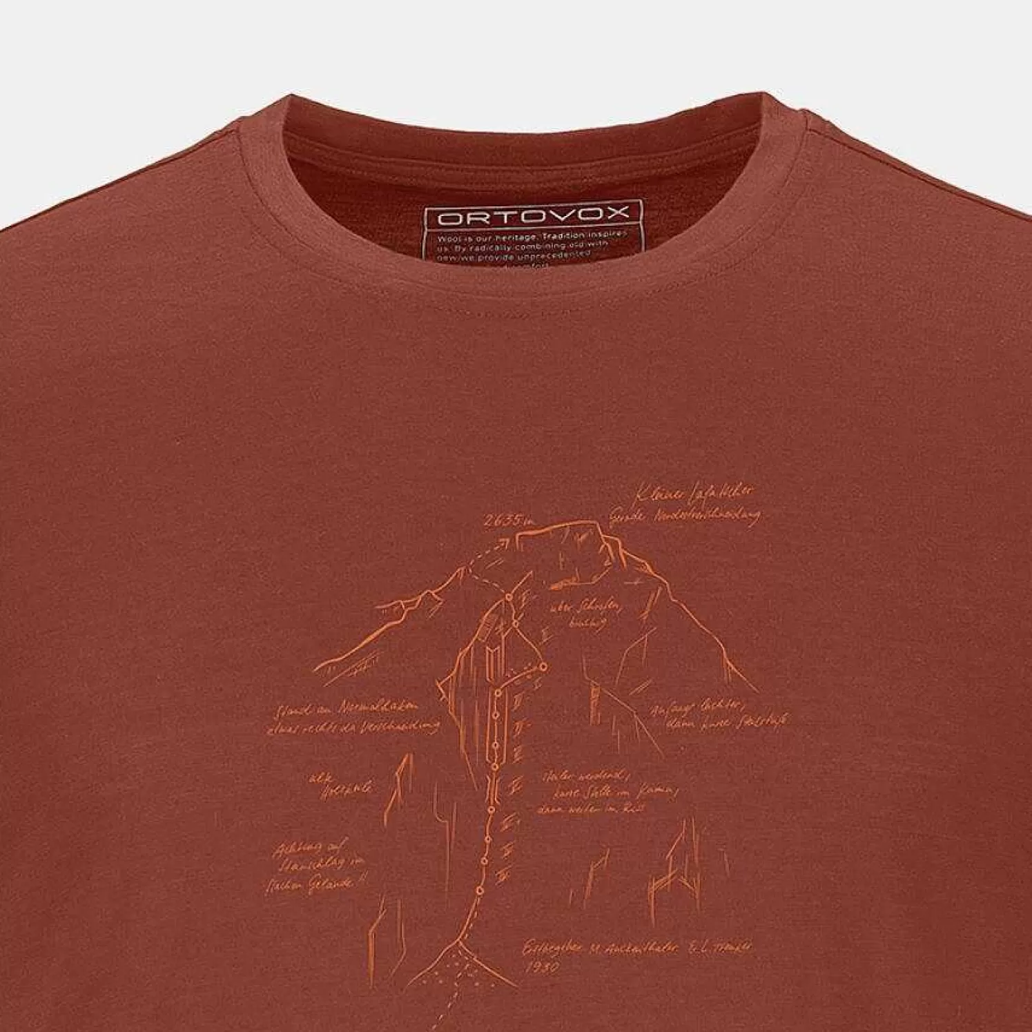 T-Shirts & Longsleeves>ORTOVOX 120 Tec Lafatscher Topo Ts